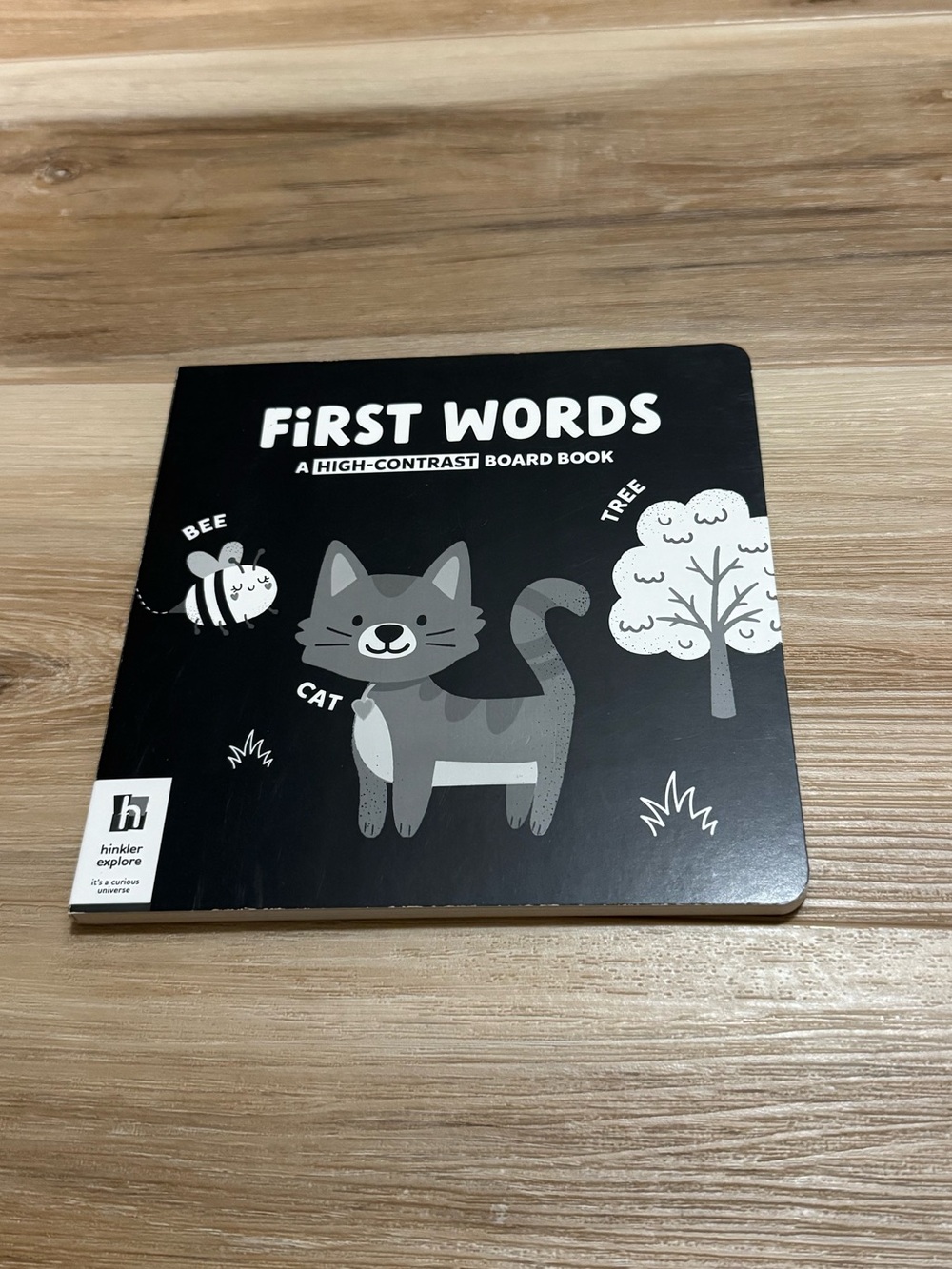 First words high contrast board book